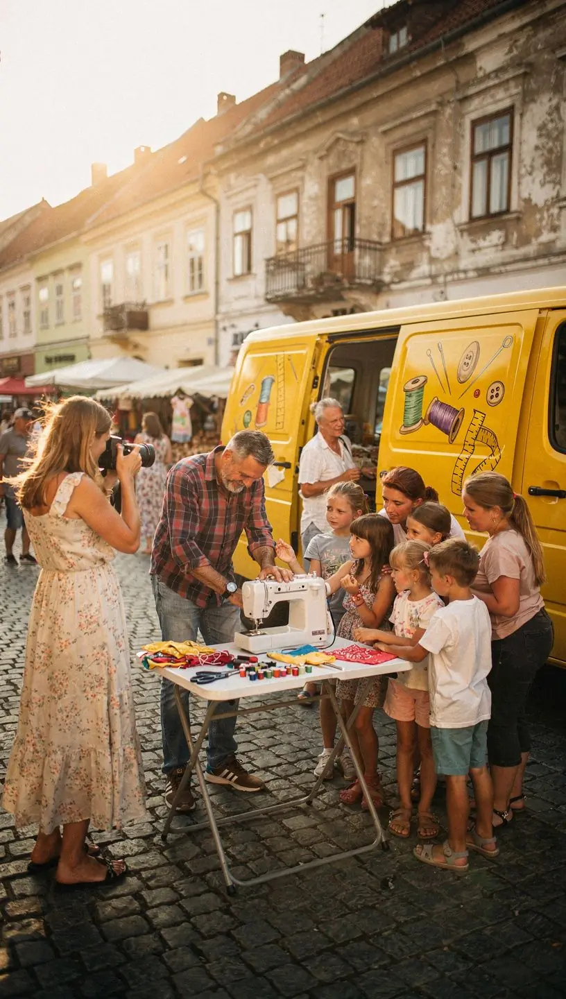 Divatos varrási iskolában készült szövetminták bemutatása