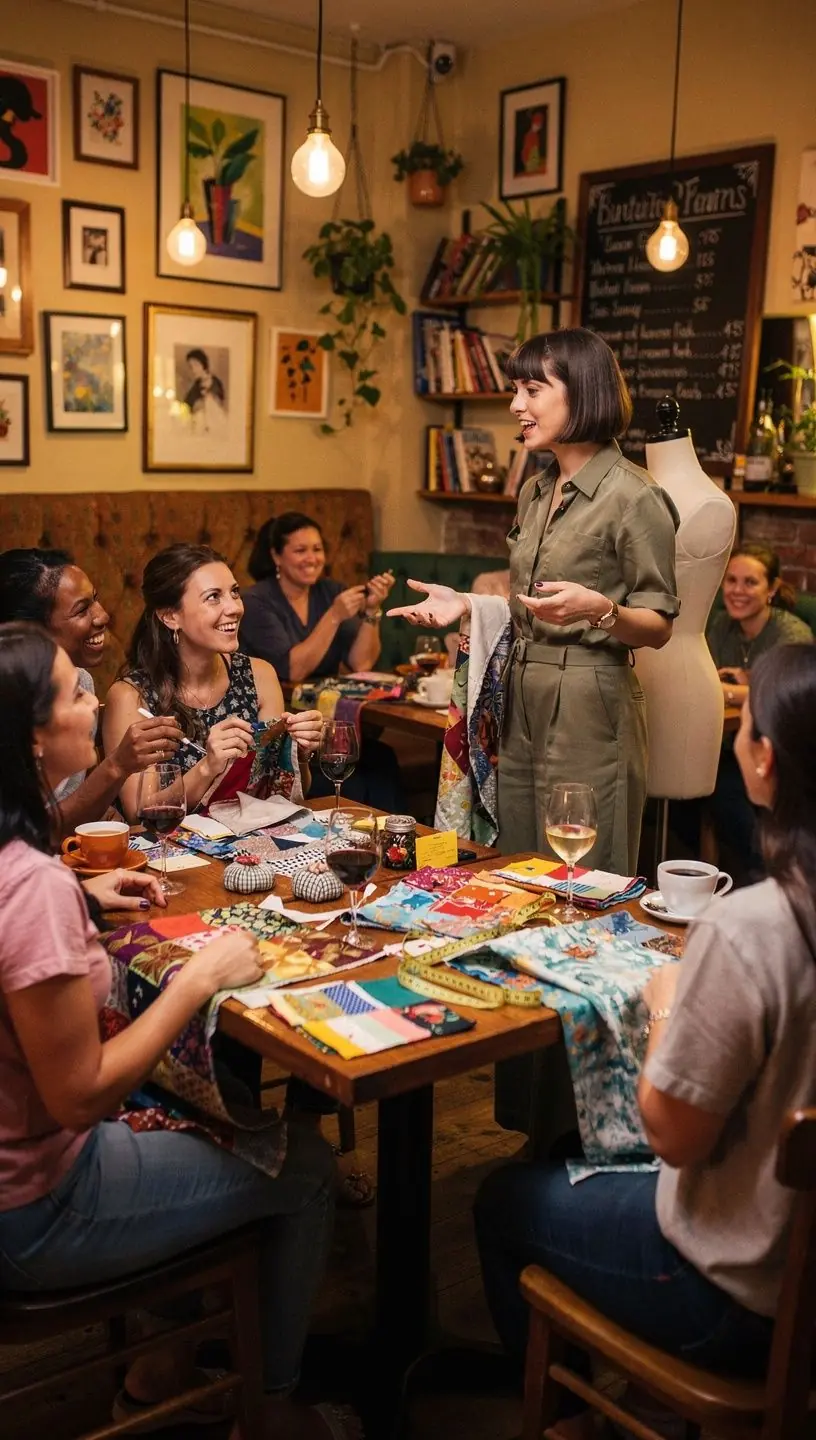 Minta készítés folyamata, ahol a tanulók papíron alakítják a ruházati terveket.