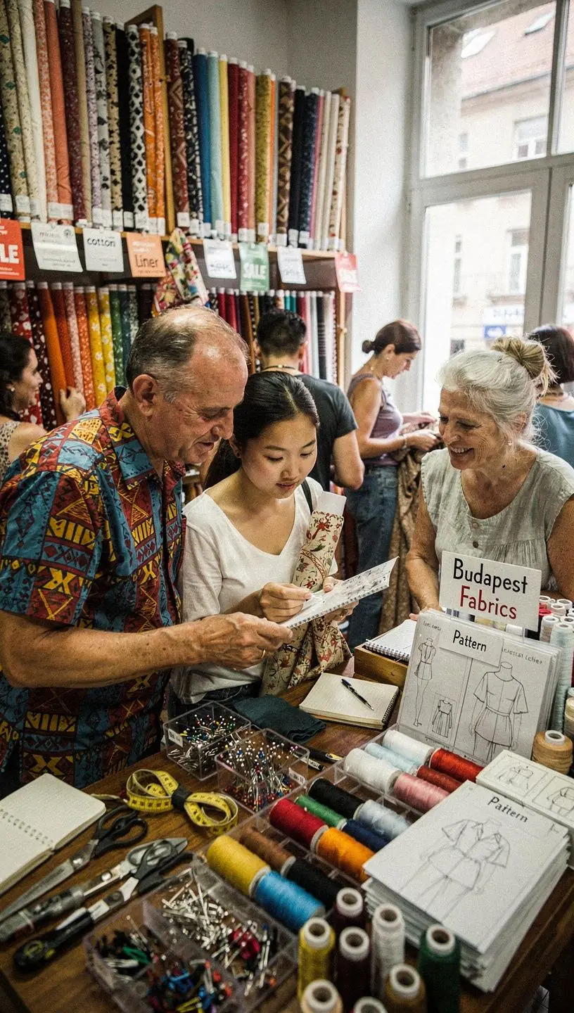 Minta készítés folyamata, ahol a tanulók papíron alakítják a ruházati terveket.