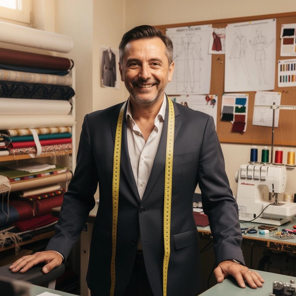 Ruhakészítés folyamata, ahol a minta rajzolása látható