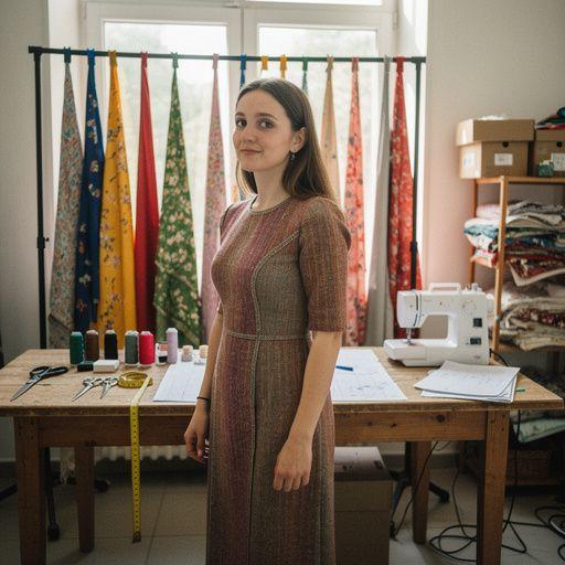 Szakképzett oktató bemutatja a szabás technikáit